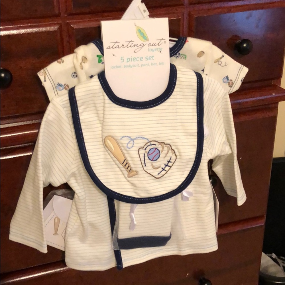 Baseball 5 piece clothing gift set
